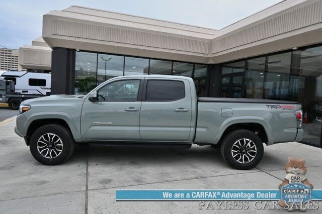 2023 Toyota Tacoma TRD Sport / 4X4 / Advanced Tech Pkg / Double Cab / Power & Heated Leather Seats / Nav / Sunroof / JBL Speakers / Adaptive Cruise / Lane Depart & Blind Spot / Bed Liner / Tonneau Cover / Tow Pkg / 1-Owner Anchorage AK