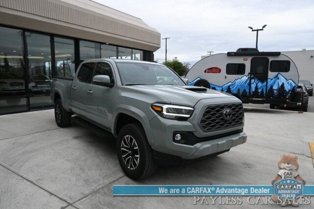 2023 Toyota Tacoma TRD Sport / 4X4 / Advanced Tech Pkg / Double Cab / Power & Heated Leather Seats / Nav / Sunroof / JBL Speakers / Adaptive Cruise / Lane Depart & Blind Spot / Bed Liner / Tonneau Cover / Tow Pkg / 1-Owner Anchorage AK