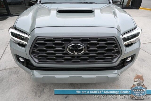 2023 Toyota Tacoma TRD Sport / 4X4 / Advanced Tech Pkg / Double Cab / Power & Heated Leather Seats / Nav / Sunroof / JBL Speakers / Adaptive Cruise / Lane Depart & Blind Spot / Bed Liner / Tonneau Cover / Tow Pkg / 1-Owner Anchorage AK