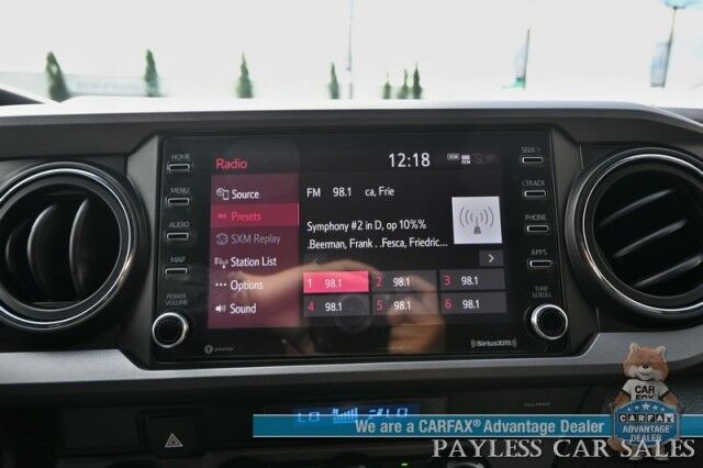 2023 Toyota Tacoma TRD Sport / 4X4 / Ext'd Cab / Power Driver's Seat / Adaptive Cruise / Lane Departure & Forward Collision / Apple CarPlay & Android Auto / Back Up Camera / Bed Liner / Tonneau Cover / Tow Pkg / Block Heater Anchorage AK