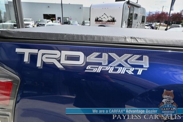 2023 Toyota Tacoma TRD Sport / 4X4 / Ext'd Cab / Power Driver's Seat / Adaptive Cruise / Lane Departure & Forward Collision / Apple CarPlay & Android Auto / Back Up Camera / Bed Liner / Tonneau Cover / Tow Pkg / Block Heater Anchorage AK