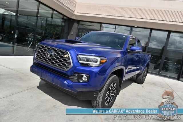 2023 Toyota Tacoma TRD Sport / 4X4 / Ext'd Cab / Power Driver's Seat / Adaptive Cruise / Lane Departure & Forward Collision / Apple CarPlay & Android Auto / Back Up Camera / Bed Liner / Tonneau Cover / Tow Pkg / Block Heater Anchorage AK