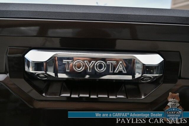 2023 Toyota Tundra 1794 Hybrid / 4X4 / TRD Off-Road Pkg / Heated & Cooled Leather Seats / Heated Steering Wheel / Panoramic Sunroof / Navigation / 360 Cam / Lane Departure & Blind Spot Alert / Bed Liner / Tow Pkg / 1-Owner Anchorage AK