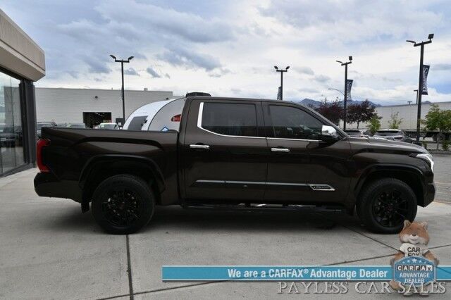 2023 Toyota Tundra 1794 Hybrid / 4X4 / TRD Off-Road Pkg / Heated & Cooled Leather Seats / Heated Steering Wheel / Panoramic Sunroof / Navigation / 360 Cam / Lane Departure & Blind Spot Alert / Bed Liner / Tow Pkg / 1-Owner Anchorage AK