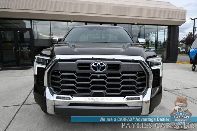 2023 Toyota Tundra 1794 Hybrid / 4X4 / TRD Off-Road Pkg / Heated & Cooled Leather Seats / Heated Steering Wheel / Panoramic Sunroof / Navigation / 360 Cam / Lane Departure & Blind Spot Alert / Bed Liner / Tow Pkg / 1-Owner Anchorage AK