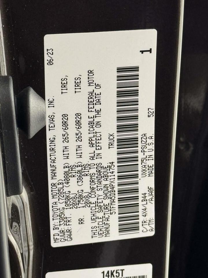 2023 Toyota Tundra 1794 Fredericksburg VA