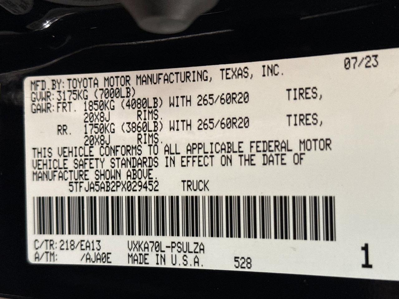 2023 Toyota Tundra 2WD Limited San Antonio TX