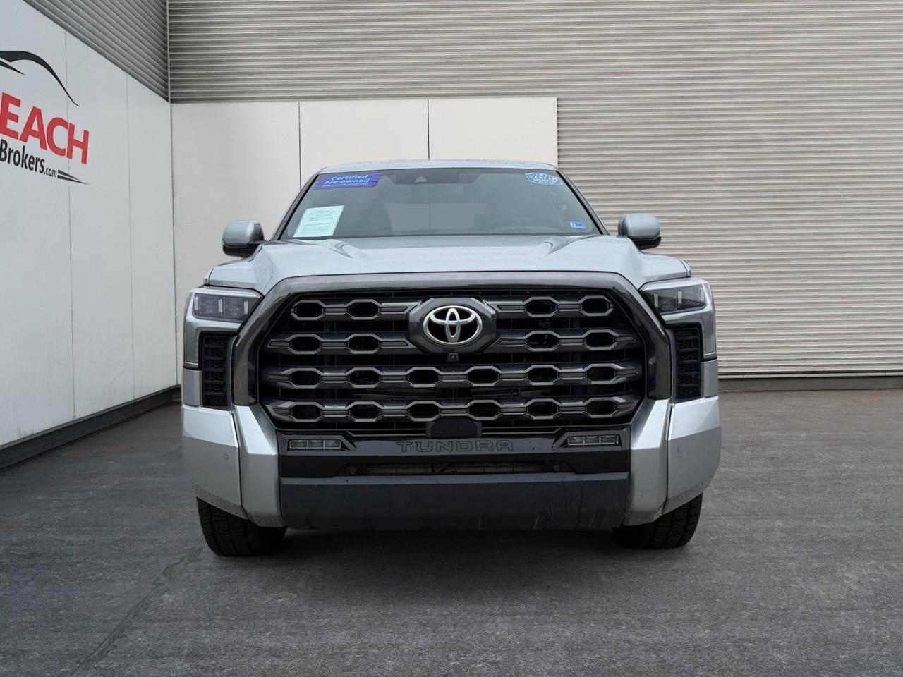 2023 Toyota Tundra 4WD Platinum, HEATED/VENTILATED FRONT AND REAR SEATS, APPLE CARPLAY/ANDROID AUTO, BED LINER, TOW PACKAGE, BACKUP CAMERA, MOONROOF, JBL SPEAKERS, RUNNING BOARDS, CLEAN CARFAX, ONLY 1 OWNER, THIS TOYOTA TUNDRA HAS IT ALL COME AND TEST DRIVE TODAY! Norfolk VA