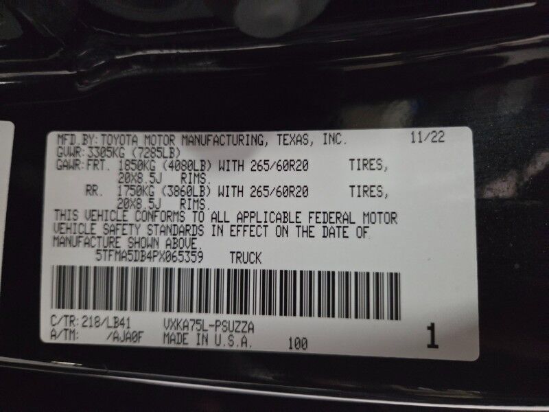 2023 Toyota Tundra 4WD TRD 1794 Edition RC Lift Dual Shocks 3.4L V6 GPS Camera Sunroof FREE WARRANTY Arlington TX