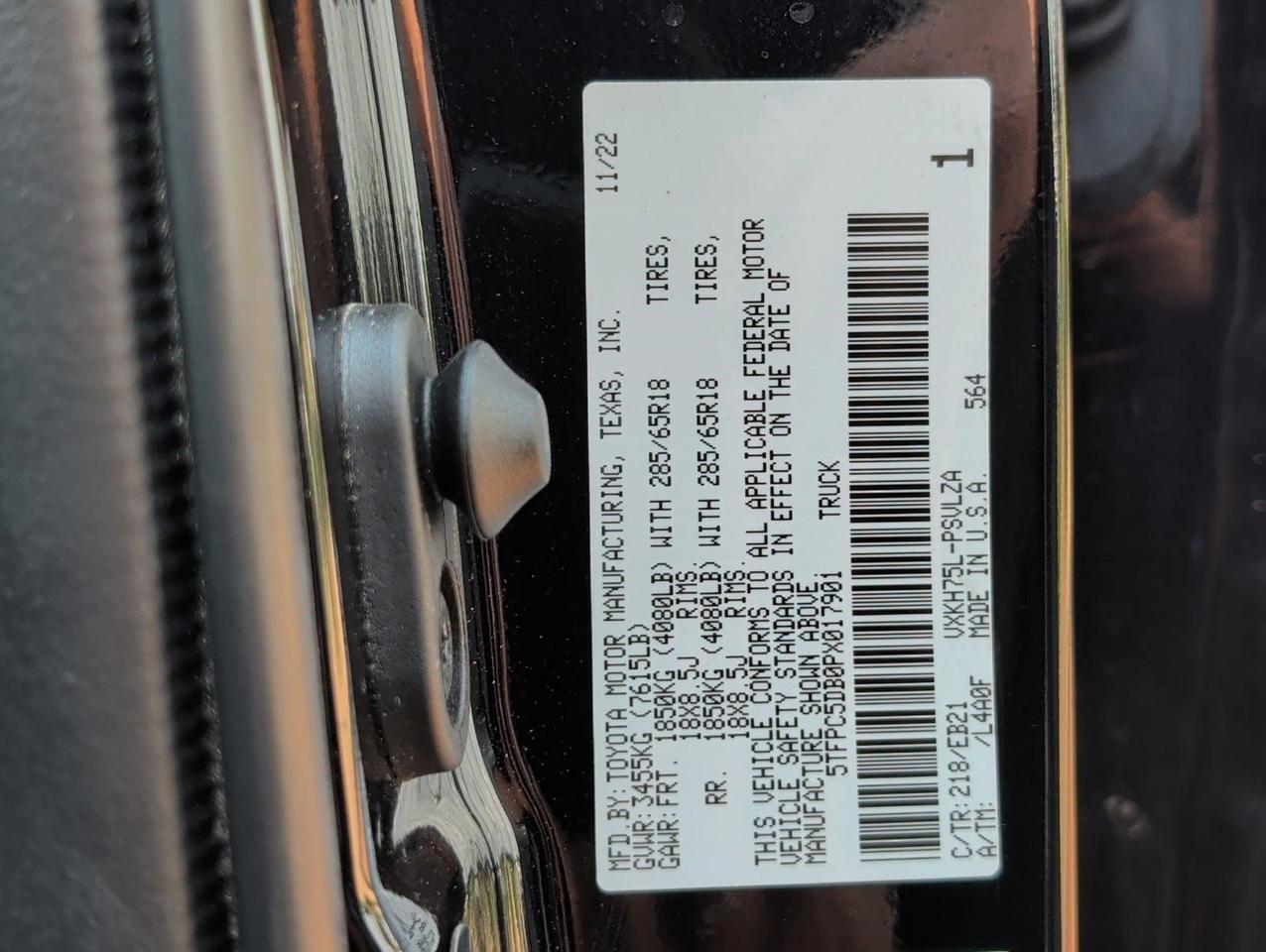 2023 Toyota Tundra 4WD TRD Pro Hybrid San Juan TX