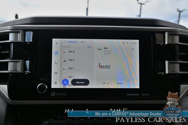 2023 Toyota Tundra SR5 Crew Max / Premium Pkg / 4X4 / Power & Heated Leather Seats / Heated Steering / Adaptive Cruise / Lane Departure / Apple CarPlay & Android Auto / Back Up Camera / Keyless Entry & Start / Tow Pkg / 1-Owner Anchorage AK