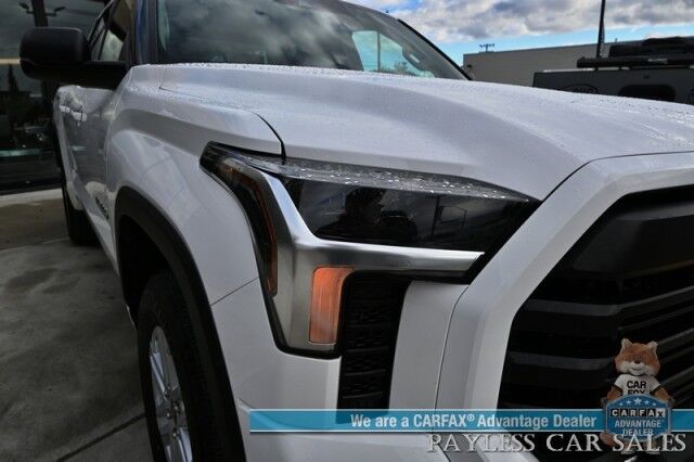 2023 Toyota Tundra SR5 Crew Max / Premium Pkg / 4X4 / Power & Heated Leather Seats / Heated Steering / Adaptive Cruise / Lane Departure / Apple CarPlay & Android Auto / Back Up Camera / Keyless Entry & Start / Tow Pkg / 1-Owner Anchorage AK