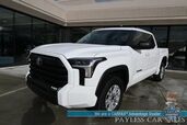 2023 Toyota Tundra SR5 Crew Max / Premium Pkg / 4X4 / Power & Heated Leather Seats / Heated Steering / Adaptive Cruise / Lane Departure / Apple CarPlay & Android Auto / Back Up Camera / Keyless Entry & Start / Tow Pkg / 1-Owner