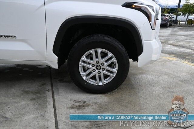 2023 Toyota Tundra SR5 Crew Max / Premium Pkg / 4X4 / Power & Heated Leather Seats / Heated Steering / Adaptive Cruise / Lane Departure / Apple CarPlay & Android Auto / Back Up Camera / Keyless Entry & Start / Tow Pkg / 1-Owner Anchorage AK