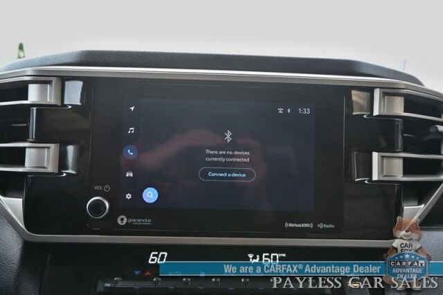 2023 Toyota Tundra SR5 Crew Max / Premium Pkg / 4X4 / Power & Heated Leather Seats / Heated Steering / Adaptive Cruise / Lane Departure / Apple CarPlay & Android Auto / Back Up Camera / Keyless Entry & Start / Tow Pkg / 1-Owner Anchorage AK