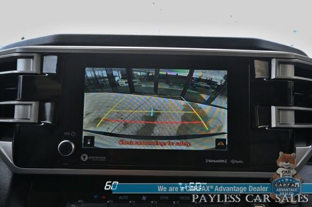 2023 Toyota Tundra SR5 Crew Max / Premium Pkg / 4X4 / Power & Heated Leather Seats / Heated Steering / Adaptive Cruise / Lane Departure / Apple CarPlay & Android Auto / Back Up Camera / Keyless Entry & Start / Tow Pkg / 1-Owner Anchorage AK