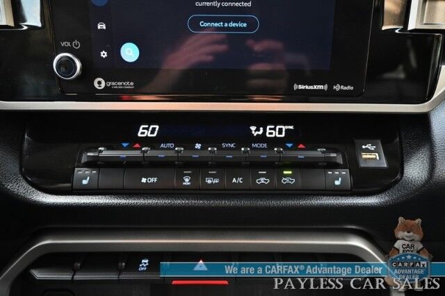 2023 Toyota Tundra SR5 Crew Max / Premium Pkg / 4X4 / Power & Heated Leather Seats / Heated Steering / Adaptive Cruise / Lane Departure / Apple CarPlay & Android Auto / Back Up Camera / Keyless Entry & Start / Tow Pkg / 1-Owner Anchorage AK