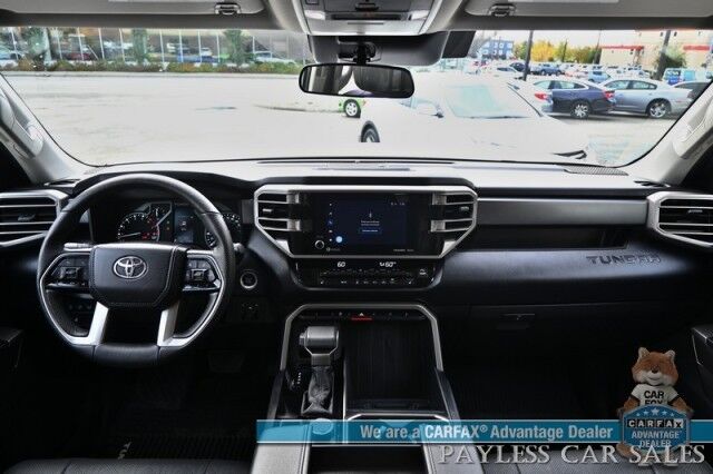 2023 Toyota Tundra SR5 Crew Max / Premium Pkg / 4X4 / Power & Heated Leather Seats / Heated Steering / Adaptive Cruise / Lane Departure / Apple CarPlay & Android Auto / Back Up Camera / Keyless Entry & Start / Tow Pkg / 1-Owner Anchorage AK