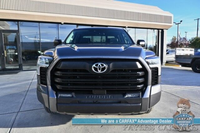 2023 Toyota Tundra SR5 Double Cab / 4X4 / Premium & Convenience Pkg / Power & Heated Leather Seats / Adaptive Cruise / Lane Departure & Blind Spot / Apple CarPlay & Android Auto / Back Up Camera / Bed Liner / Tow Pkg / 1-Owner Anchorage AK 2023 Toyota Tundra SR5 Double Cab / 4X4 / Premium & Convenience Pkg / Power & Heated Leather Seats / Adaptive Cruise / Lane Departure & Blind Spot / Apple CarPlay & Android Auto / Back Up Camera / Bed Liner / Tow Pkg / 1-Owner Anchorage AK