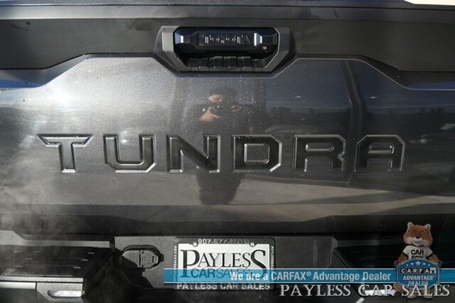 2023 Toyota Tundra SR5 / Premium Pkg / 4X4 / Crew Cab / Power & Heated Leather Seats / Heated Steering / Adaptive Cruise / Lane Departure / Apple CarPlay & Android Auto / Back Up Camera / Keyless Entry & Start / Tow Pkg / 1-Owner Anchorage AK