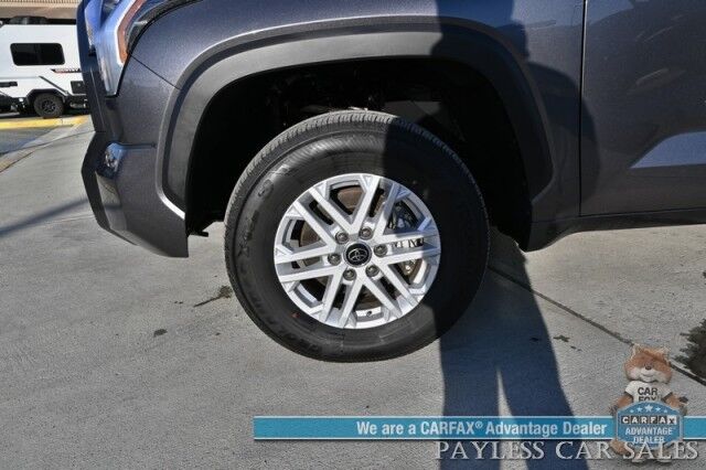 2023 Toyota Tundra SR5 / Premium Pkg / 4X4 / Crew Cab / Power & Heated Leather Seats / Heated Steering / Adaptive Cruise / Lane Departure / Apple CarPlay & Android Auto / Back Up Camera / Keyless Entry & Start / Tow Pkg / 1-Owner Anchorage AK