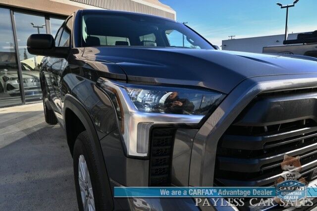 2023 Toyota Tundra SR5 / Premium Pkg / 4X4 / Crew Cab / Power & Heated Leather Seats / Heated Steering / Adaptive Cruise / Lane Departure / Apple CarPlay & Android Auto / Back Up Camera / Keyless Entry & Start / Tow Pkg / 1-Owner Anchorage AK