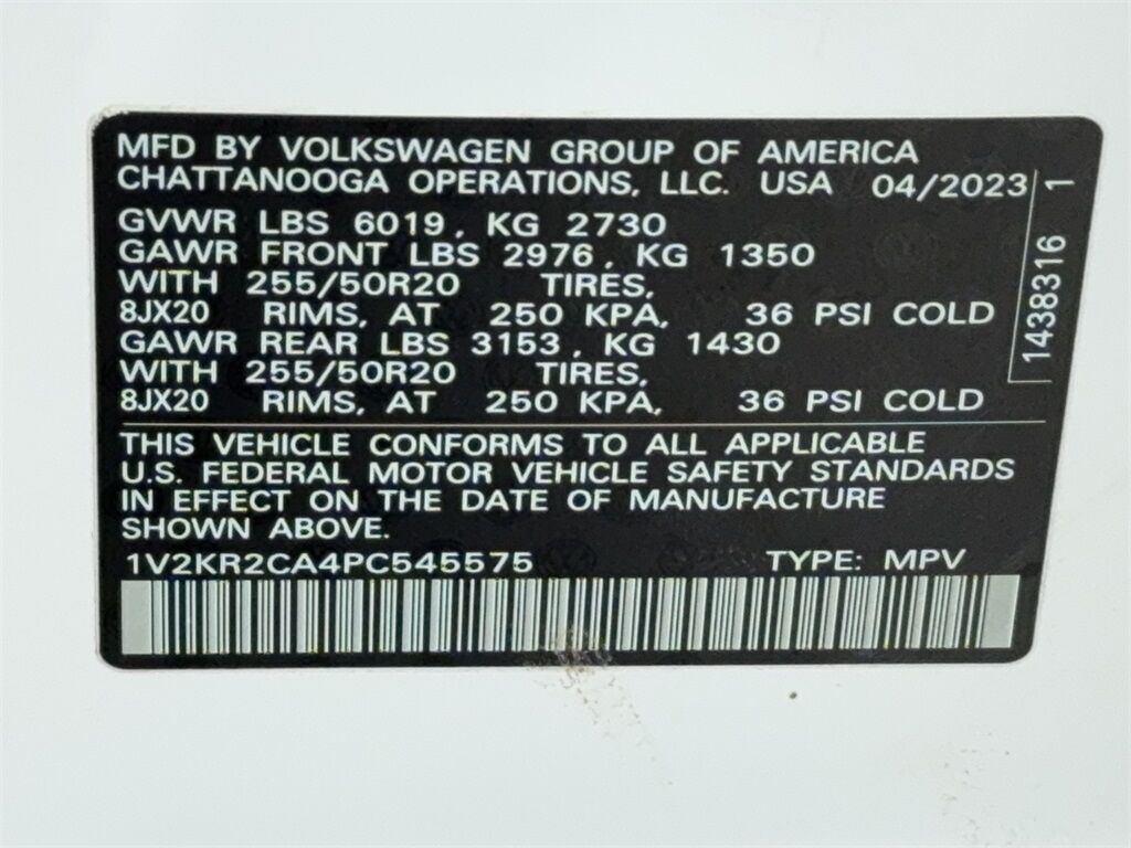 2023 Volkswagen Atlas 3.6L V6 SE w/Technology CAM,PANO,HTD STS,BLIND SPO Plano TX