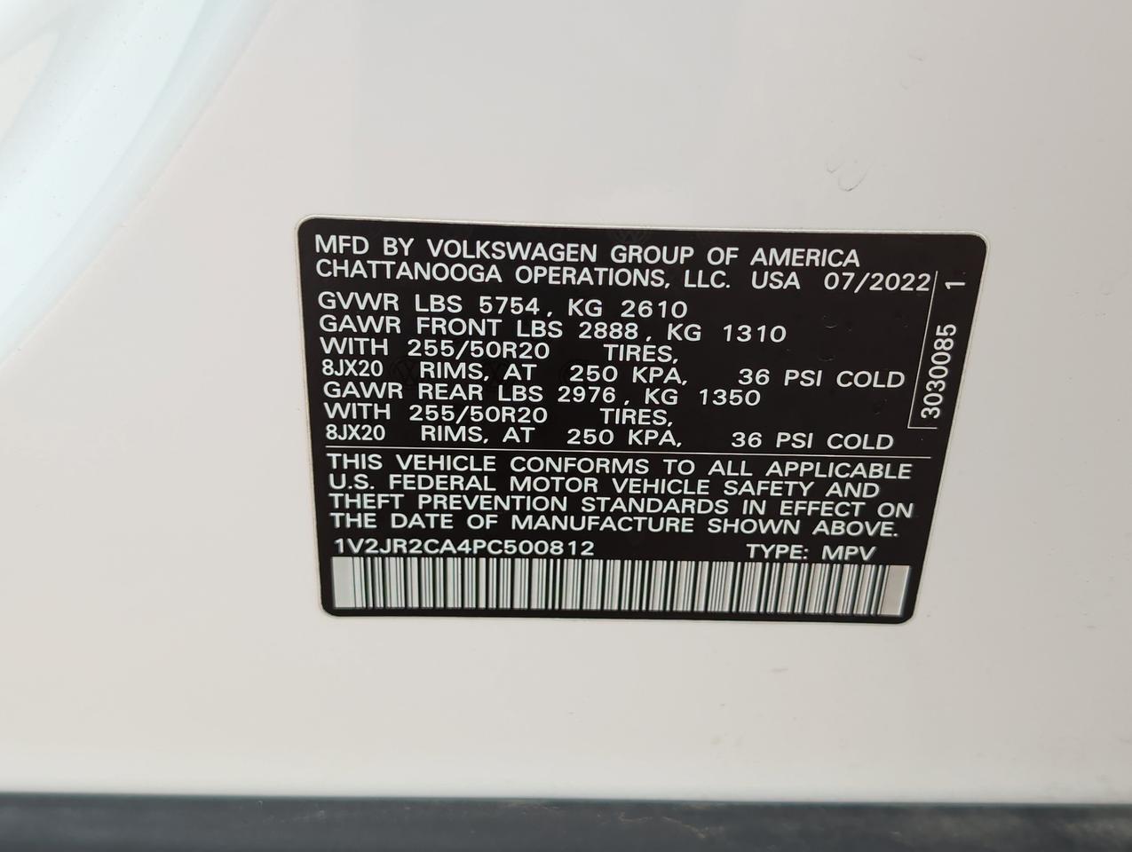 2023 Volkswagen Atlas 3.6L V6 SE w/Technology San Juan TX