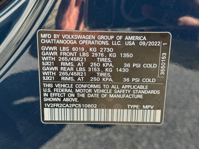 2023 Volkswagen Atlas 3.6L V6 SEL Premium R-Line Springfield VA