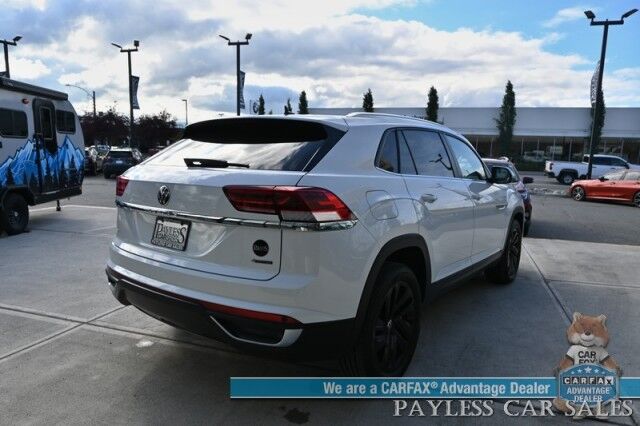 2023 Volkswagen Atlas Cross Sport 2.0T SE / AWD / Power & Heated Leather Seats / Panoramic Sunroof / Auto Start / Apple CarPlay & Android Auto / Blind Spot & Collision Alert / Lane Depart Alert / Keyless Enry & Start / 1-Owner Anchorage AK