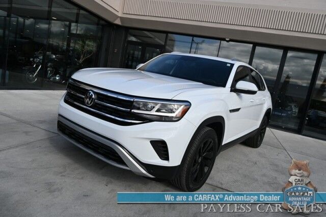 2023 Volkswagen Atlas Cross Sport 2.0T SE / AWD / Power & Heated Leather Seats / Panoramic Sunroof / Auto Start / Apple CarPlay & Android Auto / Blind Spot & Collision Alert / Lane Depart Alert / Keyless Enry & Start / 1-Owner Anchorage AK