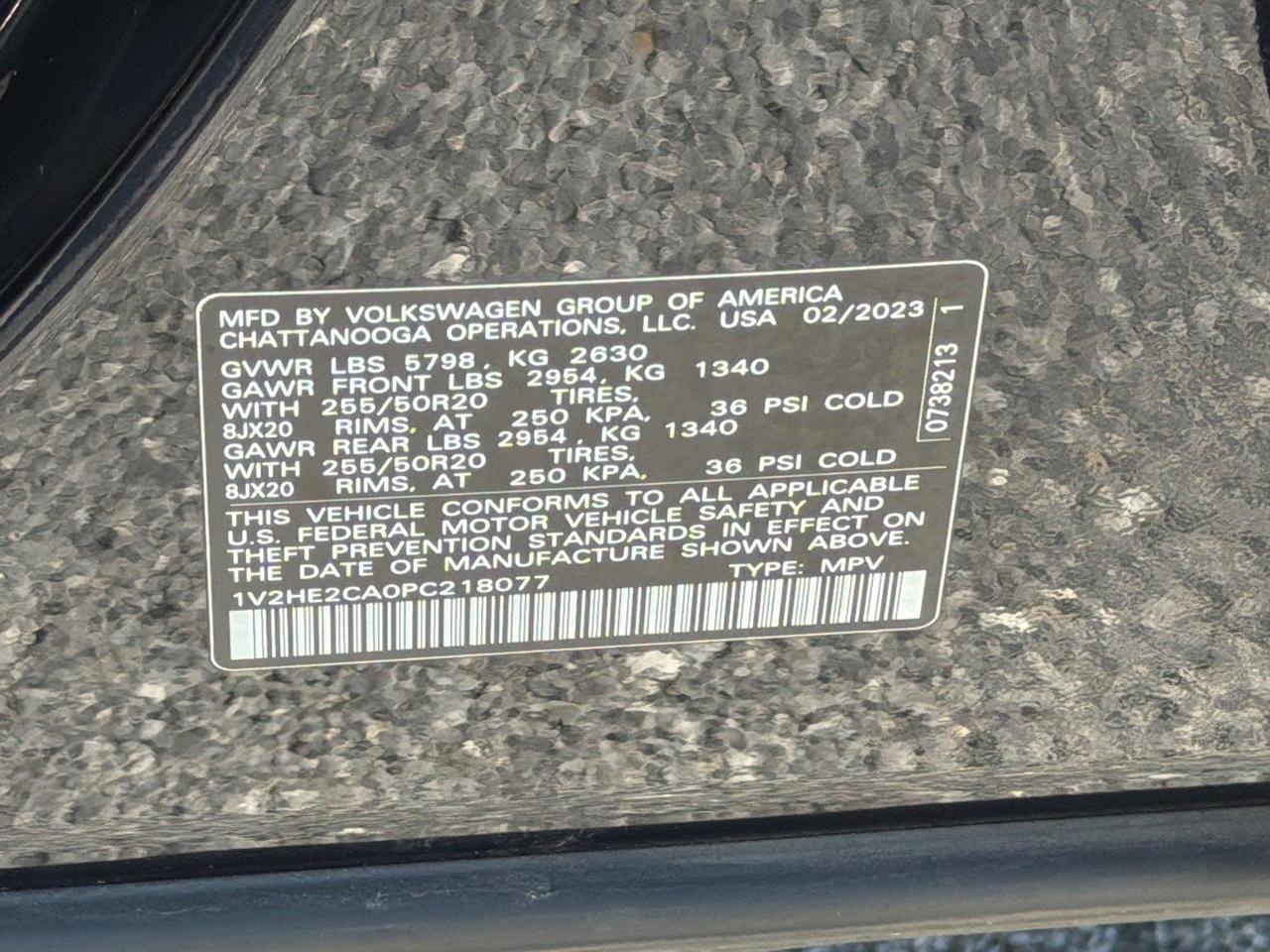 2023 Volkswagen Atlas Cross Sport 3.6L V6 SE w/Technology Hagerstown MD