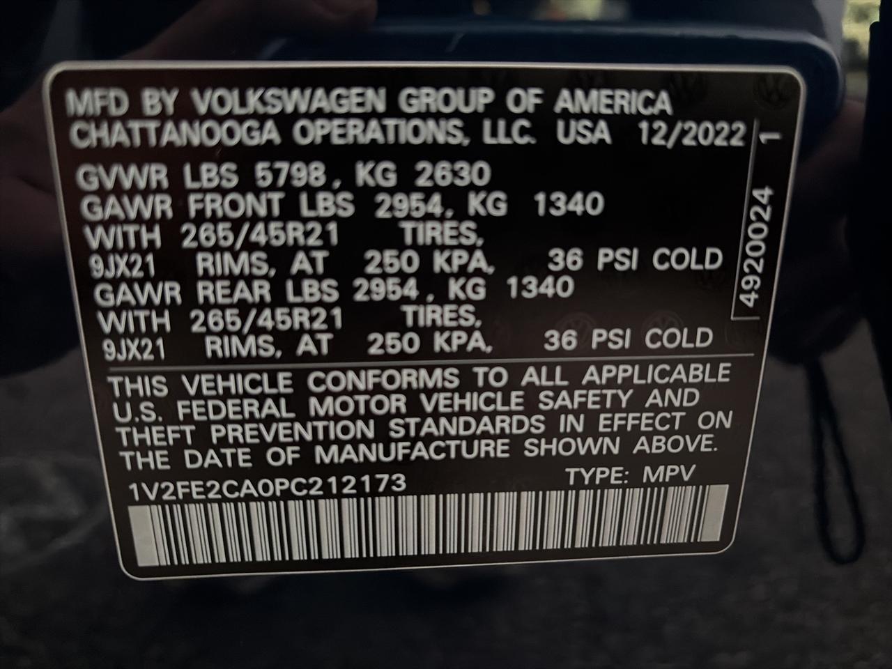 2023 Volkswagen Atlas Cross Sport 3.6L V6 SEL Premium R-Line Springfield VA