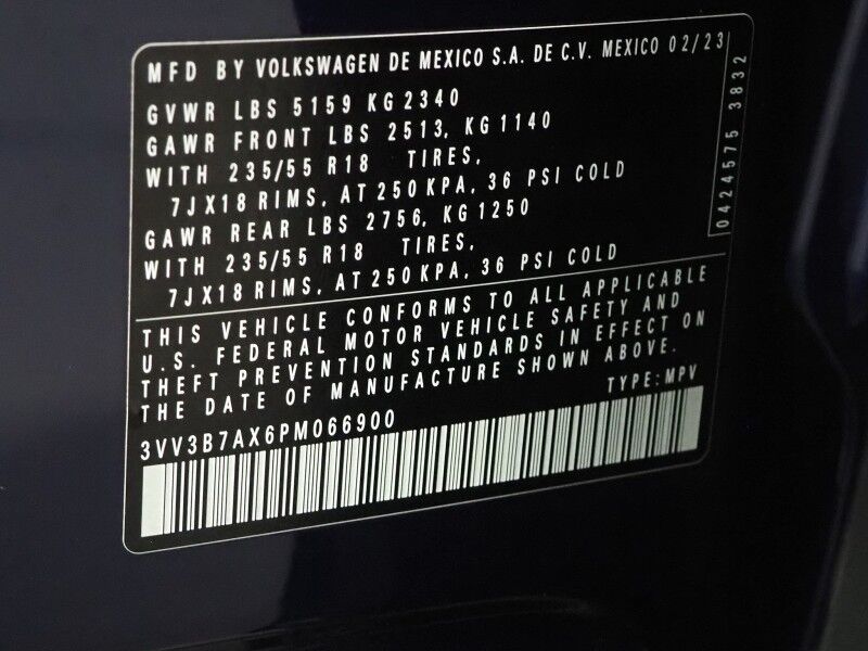 2023 Volkswagen Tiguan 2.0T SE *ADAPTIVE CRUISE, DIGITAL COCKPIT, SAFETY ALERTS, BACKUP-CAMERA, COLOR TOUCHSCREEN, HEATED SEATS, 3RD ROW SEATING, REMOTE START, WIRELESS CHARGING, ANDROID & APPLE Round Rock TX