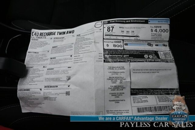 2023 Volvo C40 Recharge Pure Electric Ultimate Anchorage AK
