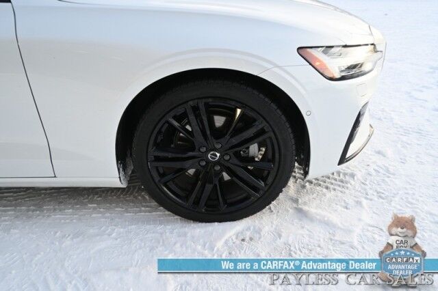 2023 Volvo S60 B5 Plus Black Edition / AWD / Climate Pkg / Front & Rear Heated Leather Seats / Heated Steering Wheel / Panoramic Sunroof / Adaptive Cruise / Lane Depart & Blind Spot / Apple CarPlay & Android Auto / 33 MPG / 1-Owner Anchorage AK