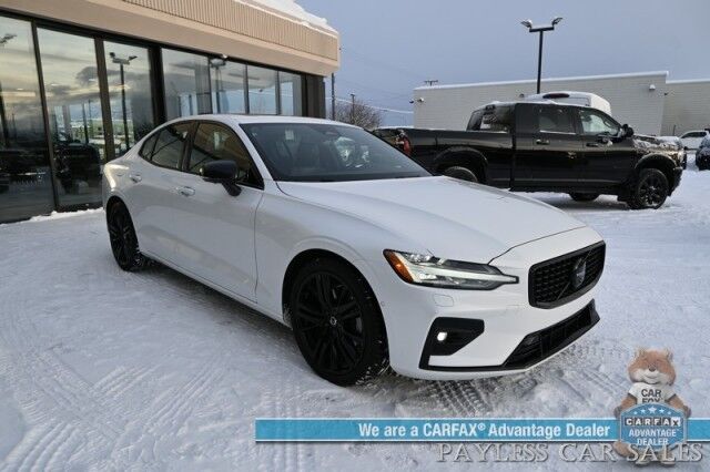 2023 Volvo S60 B5 Plus Black Edition / AWD / Climate Pkg / Front & Rear Heated Leather Seats / Heated Steering Wheel / Panoramic Sunroof / Adaptive Cruise / Lane Depart & Blind Spot / Apple CarPlay & Android Auto / 33 MPG / 1-Owner Anchorage AK