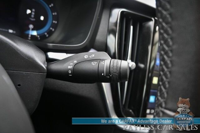 2023 Volvo S60 Core Dark Theme / AWD / Climate Pkg / Power & Heated Leather Seats / Heated Steering Wheel / Sunroof / Lane Depart & Blind Spot / Adaptive Cruise Control / Apple CarPlay & Android Auto / Back Up Camera / 1-Owner Anchorage AK