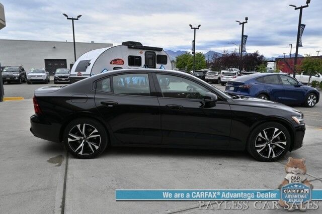 2023 Volvo S60 Core Dark Theme / AWD / Climate Pkg / Power & Heated Leather Seats / Heated Steering Wheel / Sunroof / Lane Depart & Blind Spot / Adaptive Cruise Control / Apple CarPlay & Android Auto / Back Up Camera / 1-Owner Anchorage AK
