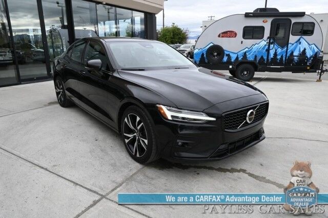 2023 Volvo S60 Core Dark Theme / AWD / Climate Pkg / Power & Heated Leather Seats / Heated Steering Wheel / Sunroof / Lane Depart & Blind Spot / Adaptive Cruise Control / Apple CarPlay & Android Auto / Back Up Camera / 1-Owner Anchorage AK