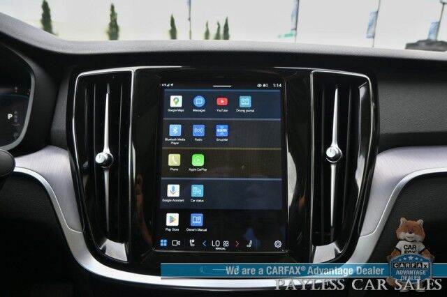 2023 Volvo S60 Core Dark Theme / AWD / Power & Heated Leather Seats / Heated Steering Wheel / Panoramic Sunroof / Lane Departure & Blind Spot Alert / Cruise Control / Apple CarPlay & Android Auto / Back Up Camera / 1-Owner Anchorage AK