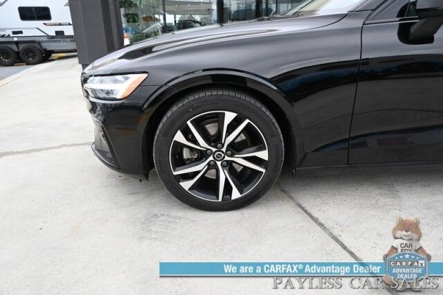 2023 Volvo S60 Core Dark Theme / AWD / Power & Heated Leather Seats / Heated Steering Wheel / Panoramic Sunroof / Lane Departure & Blind Spot Alert / Cruise Control / Apple CarPlay & Android Auto / Back Up Camera / 1-Owner Anchorage AK