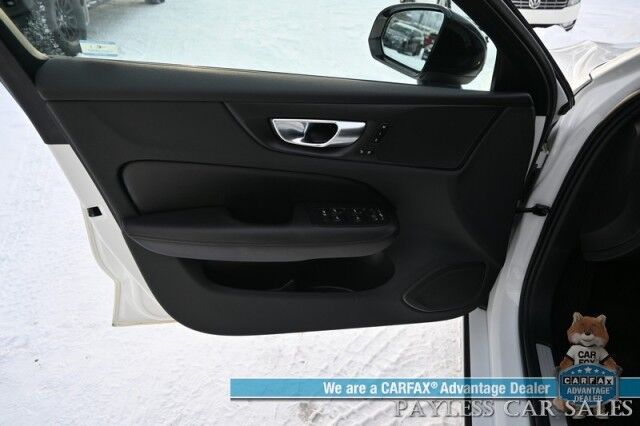 2023 Volvo S60 Plus Black Edition / AWD / Climate Pkg / Front & Rear Heated Leather Seats / Heated Steering Wheel / Panoramic Sunroof / Adaptive Cruise / Lane Depart & Blind Spot / Apple CarPlay & Android Auto / 1-Owner Anchorage AK