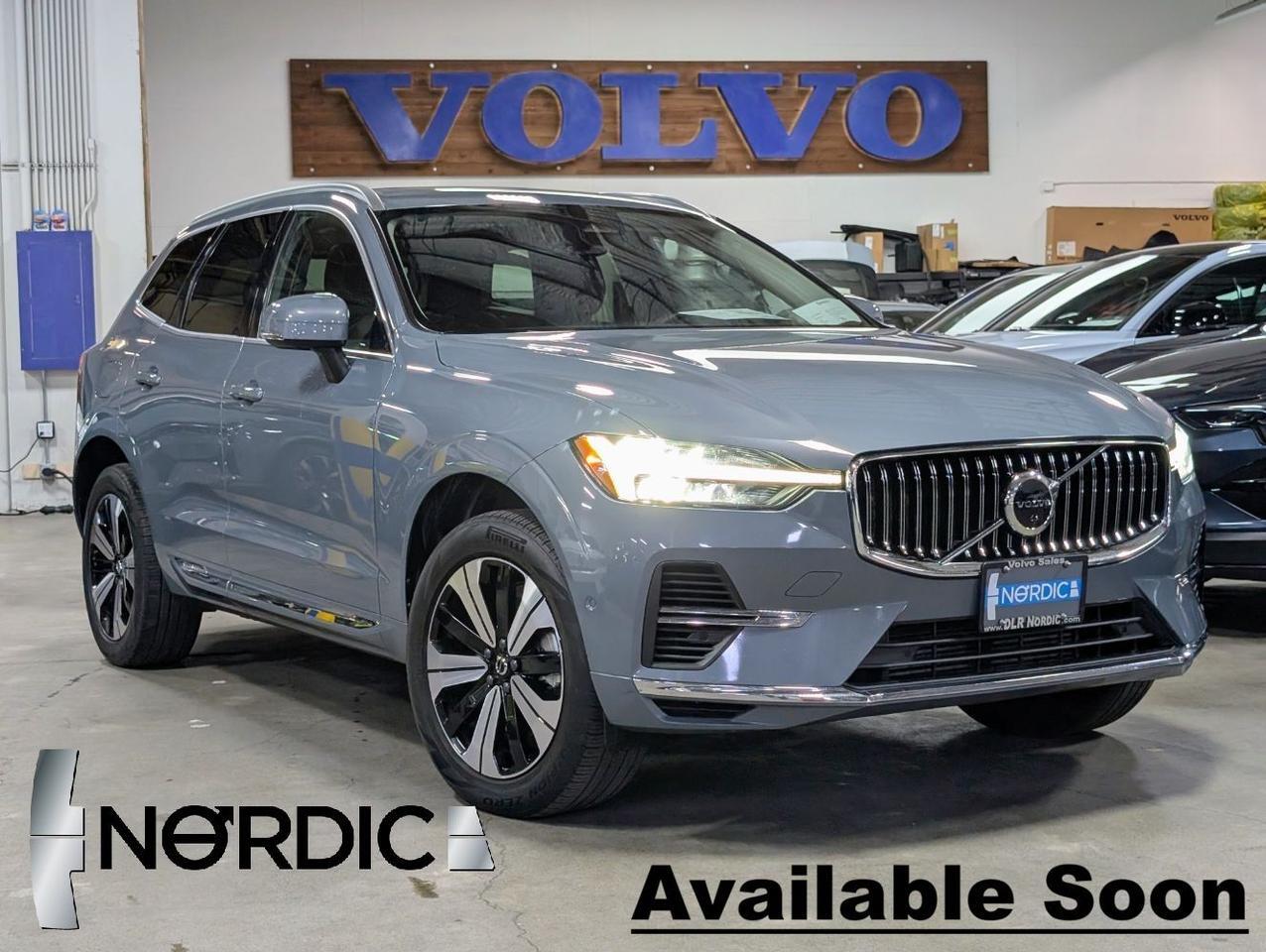 2023 Volvo XC60 Recharge T8 AWD Ext Range PLUS w/High Performance Sound, Pilot Assist, 360 Cam, Pano & Heated Leather Seats
