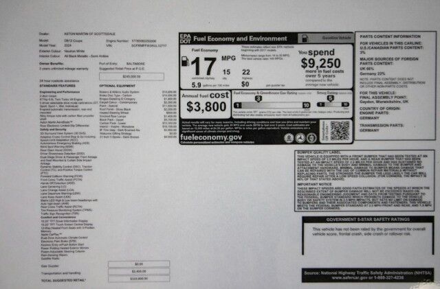 2024 Aston Martin DB12 ($329,800 MSRP!) *ONLY 400 MILES* *SAVE $90,000 OFF NEW* San Diego CA