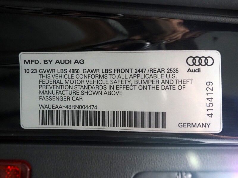 2024 Audi A4 S line Premium Plus 45 TFSI Quattro *NAVIGATION, VIRTUAL COCKPIT, ADAPTIVE CRUISE, SAFETY ALERTS, 360 VIEW CAMERAS, MOONROOF, LEATHER, HEATED SEATS/STEERING, ADVANCED KEY, BANG & OLUFSEN, WIRELESS CHARGING Round Rock TX