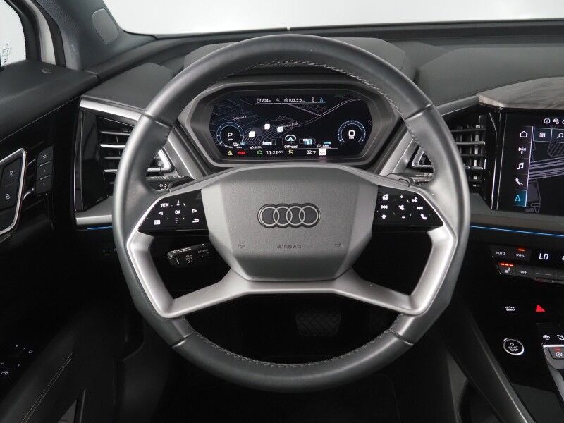 2024 Audi Q4 e-tron Premium Plus 55 Quattro *BLACK OPTIC PKG, NAVIGATION, VIRTUAL COCKPIT, ADAPTIVE CRUISE, SAFETY ALERTS, PANORAMA MOONROOF, LEATHER, HEATED SEATS/STEERING, WIRELESS CHARGING, ANDROID & APPLE Round Rock TX