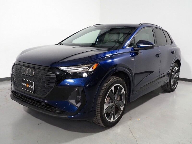 2024 Audi Q4 e-tron Prestige 50 Quattro *BLACK OPTIC PKG, HEADS-UP DISPLAY, NAVIGATION, ADAPTIVE CRUISE, SAFETY ALERTS, AUTO PARKING, REAR-CAMERA, PANO MOONROOF, LEATHER, HEATED SEATS/STEERING, SONOS AUDIO, WIRELESS CHARGING Round Rock TX