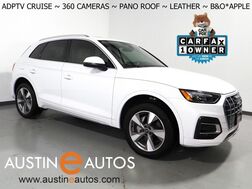 2024_Audi_Q5 Premium Plus 40 TFSI Quattro_*VIRTUAL COCKPIT, ADAPTIVE CRUISE, SAFETY ALERTS, 360 VIEW CAMERAS, PANORAMA MOONROOF, LEATHER, CLIMATE SEATS, HEATED STEERING, POWER LIFTGATE, BANG & OLUFSEN, ANDROID & APPLE_ Round Rock TX