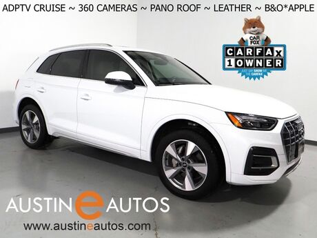 2024 Audi Q5 Premium Plus 40 TFSI Quattro *VIRTUAL COCKPIT, ADAPTIVE CRUISE, SAFETY ALERTS, 360 VIEW CAMERAS, PANORAMA MOONROOF, LEATHER, CLIMATE SEATS, HEATED STEERING, POWER LIFTGATE, BANG & OLUFSEN, ANDROID & APPLE Round Rock TX
